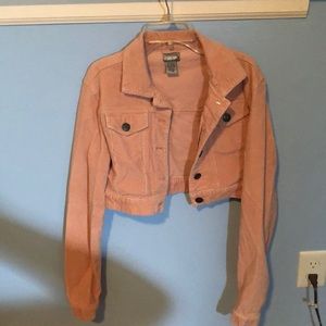 Rave crop top denim jacket!